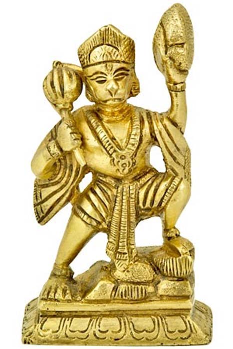 *Hanuman Brass Statue - 5"H