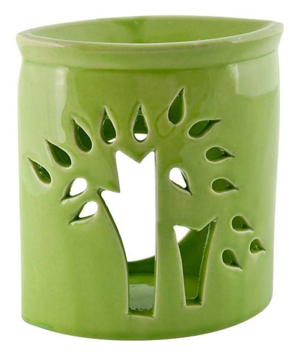 *Tree of Life Ceremic Oil Burner - 5"H