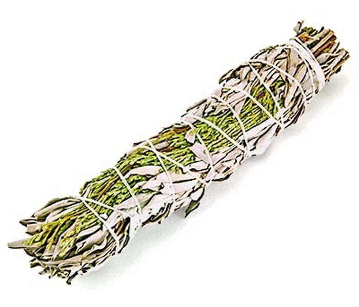 Cedar + White Sage Smudge Stick - 8"L (Large)