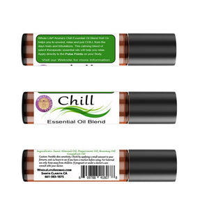 Anxiety Relief Essential Oil Rollon - Chill Blend |10ml | Pre-Diluted
