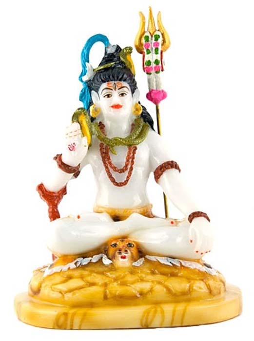 Lord Shiva Fiberglass Statue - 8"H