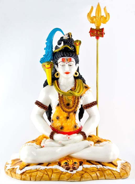 Lord Shiva Fiberglass Statue - 23"H