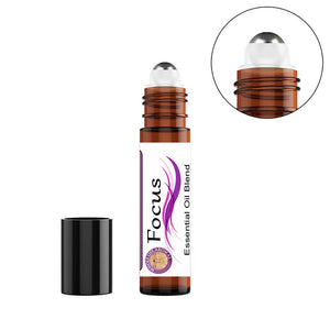 Focus Essential Oil Rollon Blend – 10ml | Energy Balancing | Pre-Diluted 