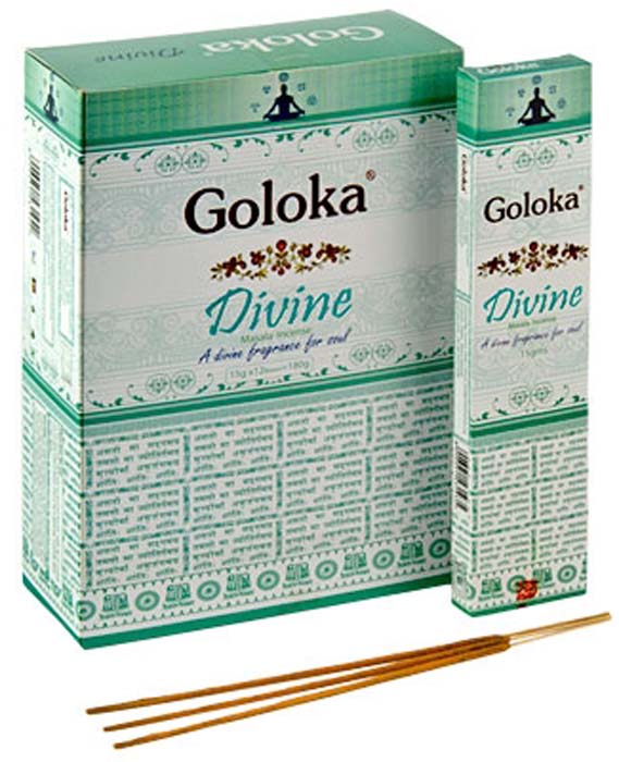 Goloka Divine Incense - 15 Gram Pack (12 Packs Per Box)