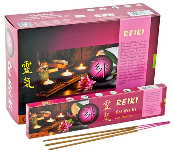 Goloka Reiki Sei Hei Ki Incense - 15 Gram Pack (12 Packs Per Box)