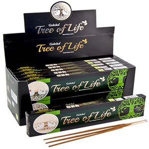 Goloka Tree of Life Incense - 15 Gram Pack (12 Packs Per Box)