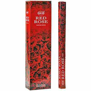 Hem Red Rose 16"L Jumbo Sticks - 10 Sticks (6 Packs Per Box)