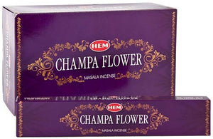 Hem Champa Flower Incense - 15 Gram Pack (12 Packs Per Box)
