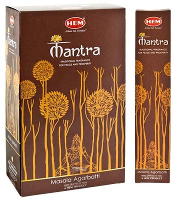 Hem Mantra Masala Incense - 15 Gram Pack (12 Packs Per Box)