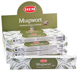 Hem Mugwort Incense - 15 Gram Pack (12 Packs Per Box)