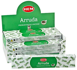 Hem Arruda Incense - 15 Gram Pack (12 Packs Per Box)