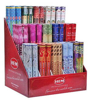 20 Sticks Hem Hex Incense Display Set - 90 Packs