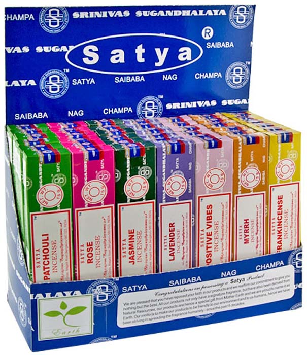 15 Gram Satya Incense Display Set - 42 Packs