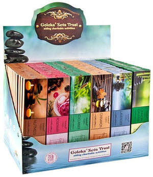 6 Goloka Aromatherapy Series Incense Display Set - 72 Packs