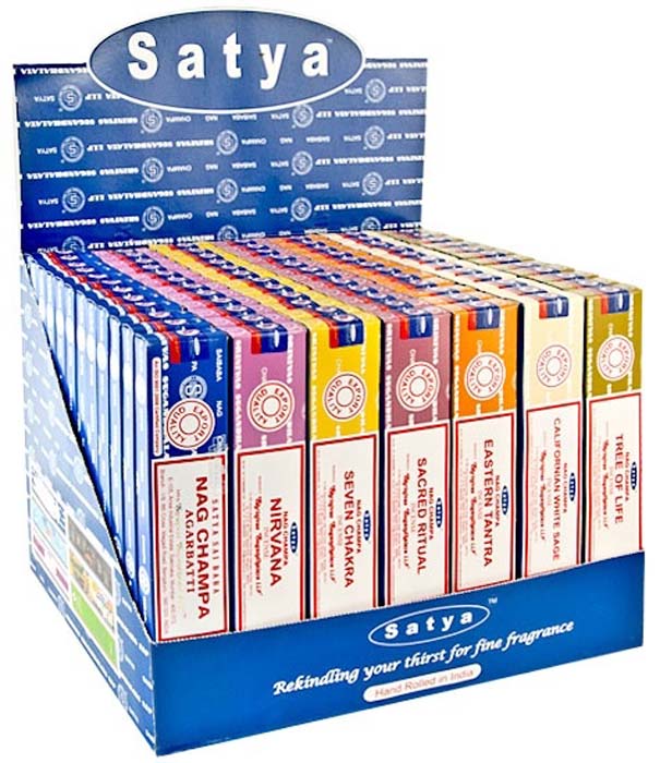 15 Gram Satya Sacred Series #2 Incense Display Set - 84 Packs