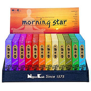 50 Sticks Pack Morning Star Incense Display Set - 72 Packs