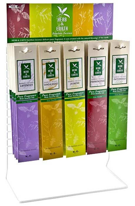 Herb & Earth Incense Sticks Display Set - 30 Packs