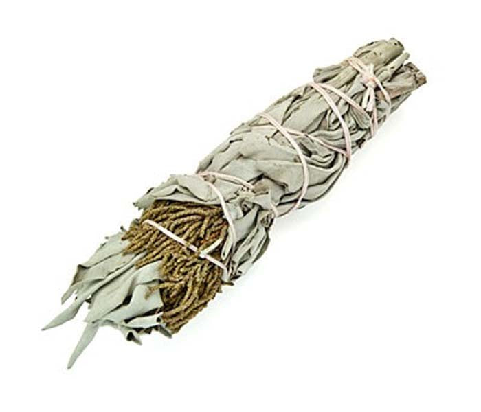 Juniper + White Sage Smudge Stick - 5"L (Small)