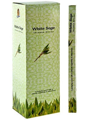 Kamini White Sage Incense - 8 Stick Packs (25 Packs Per Box)