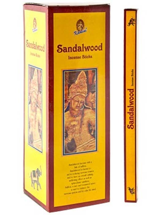 Kamini Sandalwood Incense - 8 Stick Packs (25 Packs Per Box)