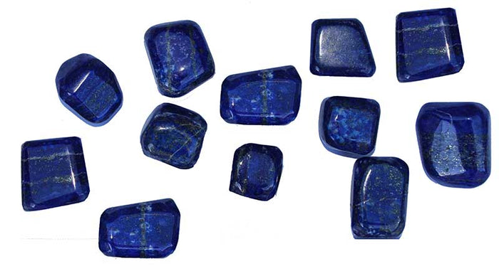 Small Lapis Lazuli Cubes - Set of 6  - .6 inch (approx)