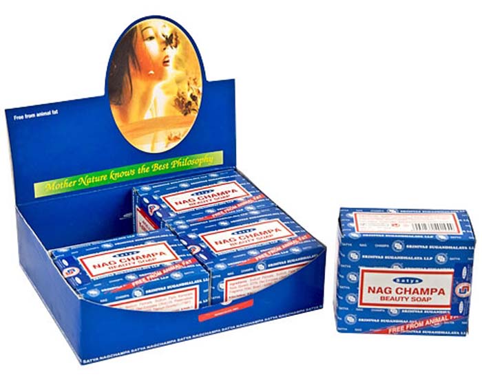 0 Satya Nag Champa Beauty Soap -150 Gram Pack (4 Per Box)