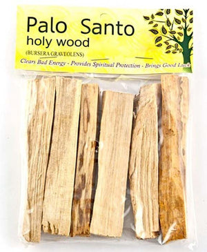 Palo Santo Wood Incense Sticks  - 4"L (pack of 5 Sticks)