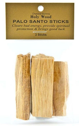 Palo Santo Wood Incense Sticks  - 2" L (3 Sticks)