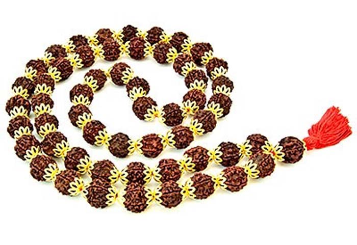54 Beads Rudraksha Prayer Mala - 16mm (Brass Cap)