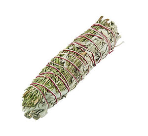 Rosemary + White Sage Smudge Stick - 5"L (Small)
