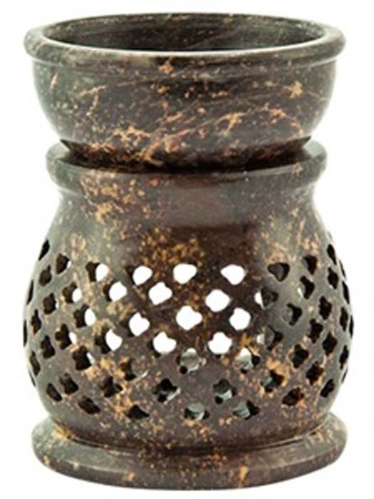 Soapstone Carved Aroma Lamp - 3.5"H