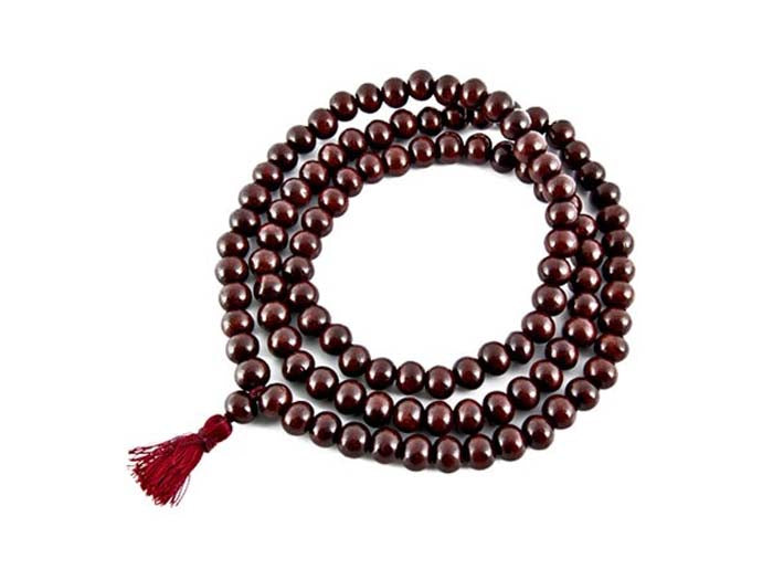 Red Sandalwood Prayer Mala 8 mm