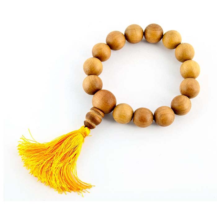 12mm Tibetan Sandalwood Fine Stretch Bracelet