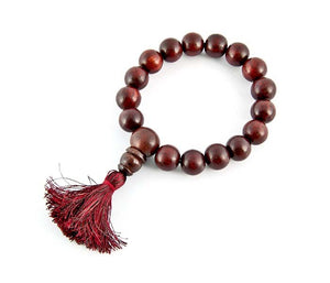 10mm Tibetan Red Sandalwood Fine Stretch Bracelet - Sold as a Set of 2