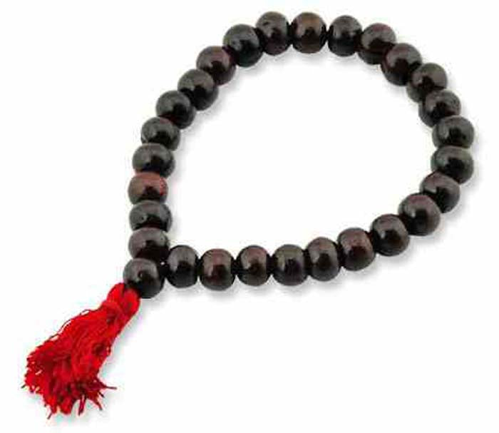 Red Sandalwood Stretch Bracelet - Sold as as Set of  2