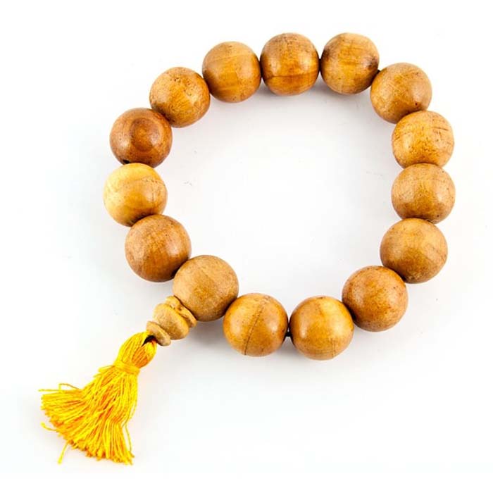 14mm Tibetan Wooden Stretch Bracelet - Sold as as Set of  2