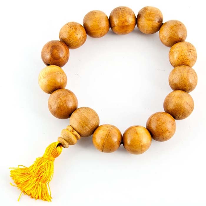 16mm Tibetan Wooden Stretch Bracelet - Sold as as Set of  2