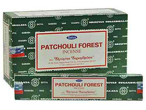 Satya Patchouli Forest Incense - 15 Gram Pack (12 Packs Per Box)