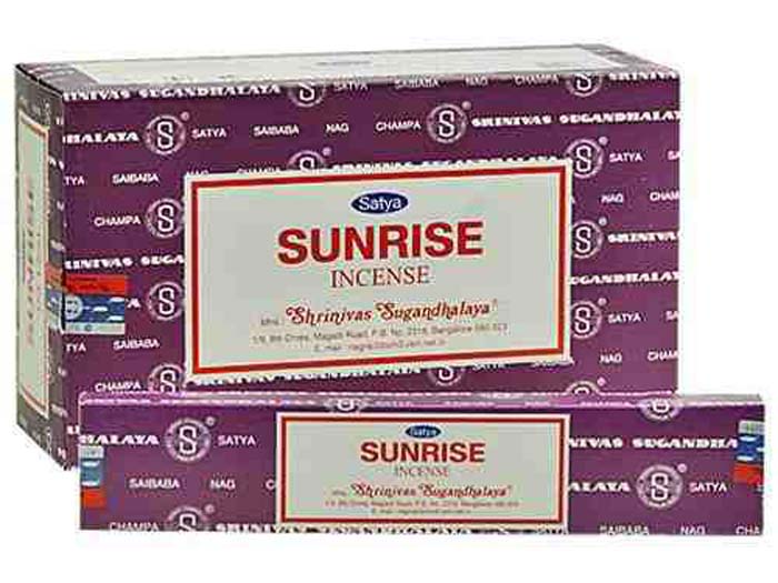 Satya Sunrise Incense - 15 Gram Pack (12 Packs Per Box)