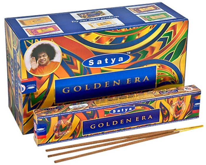 Satya Golden Era Incense - 15 Gram Pack (12 Packs Per Box)