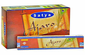 Satya Ajaro Incense - 15 Gram Pack (12 Packs Per Box)