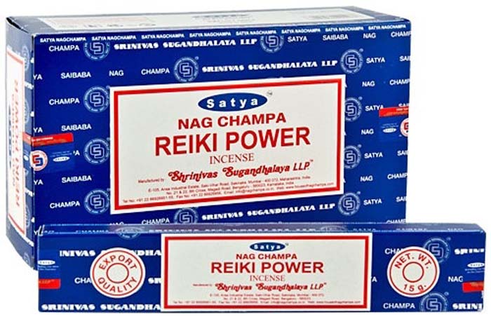 Satya Reiki Power Incense - 15 Gram Pack (12 Packs Per Box)
