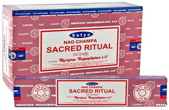 Satya Sacred Ritual Incense - 15 Gram Pack (12 Packs Per Box)