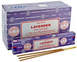Satya Lavender Incense - 15 Gram Pack (12 Packs Per Box)
