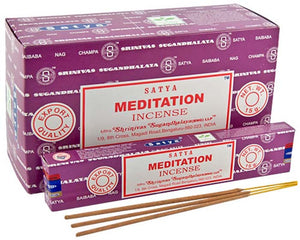 Satya Meditation Incense - 15 Gram Pack (12 Packs Per Box)