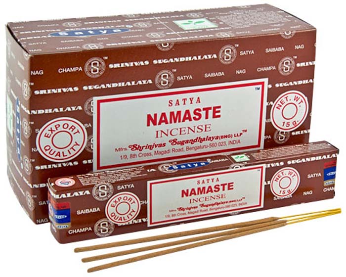 Satya Namaste Incense - 15 Gram Pack (12 Packs Per Box)