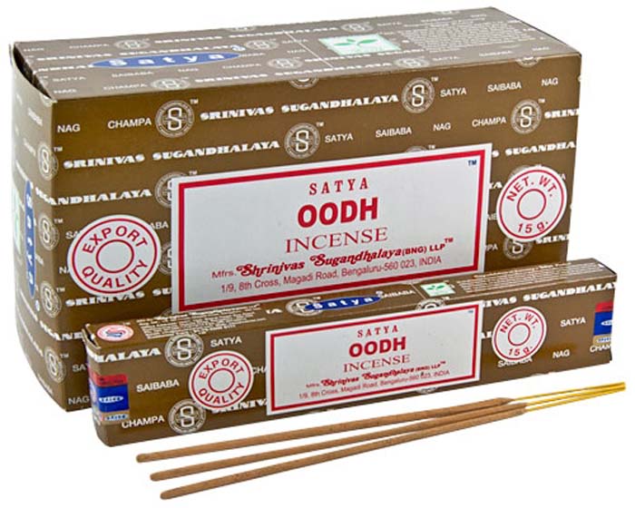 Satya Oodh Incense - 15 Gram Pack (12 Packs Per Box)