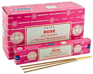 Satya Rose Incense - 15 Gram Pack (12 Packs Per Box)