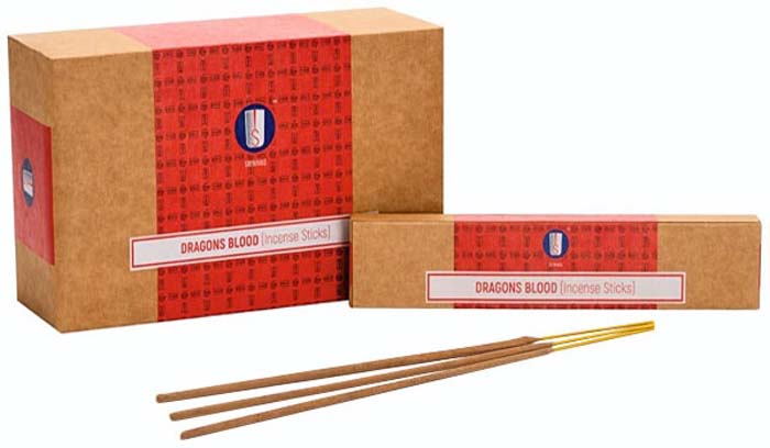 Srinivas Dragons Blood Incense - 15 Gram Pack (12 Packs Per Box)