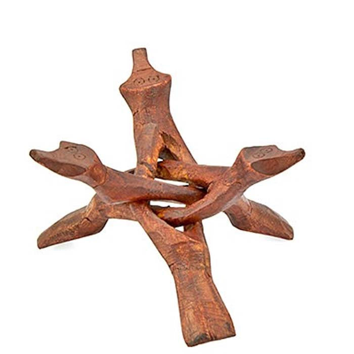 3 Wooden Cobra Tripod Stand - 6"